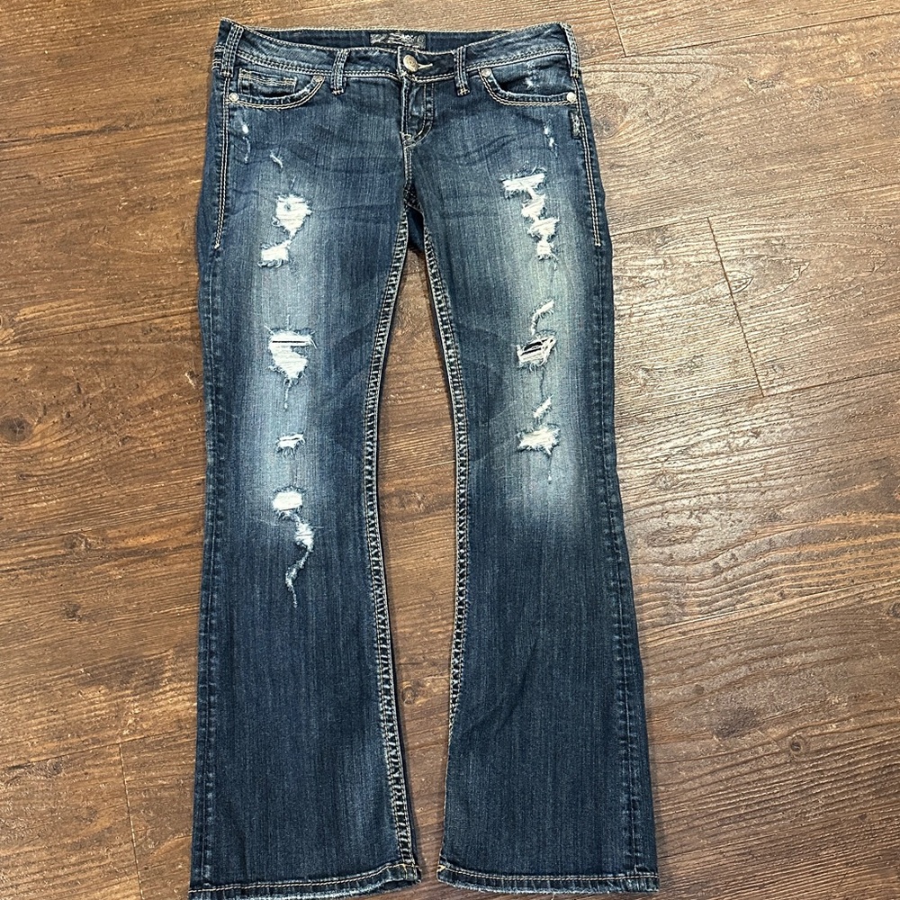 Silver jeans